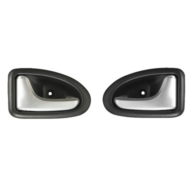 1 pair Left / Right Black Chrome Car Cable Type Interior Door Handle For Renault for Clio 2000-2009 2/3-4/5 Doors