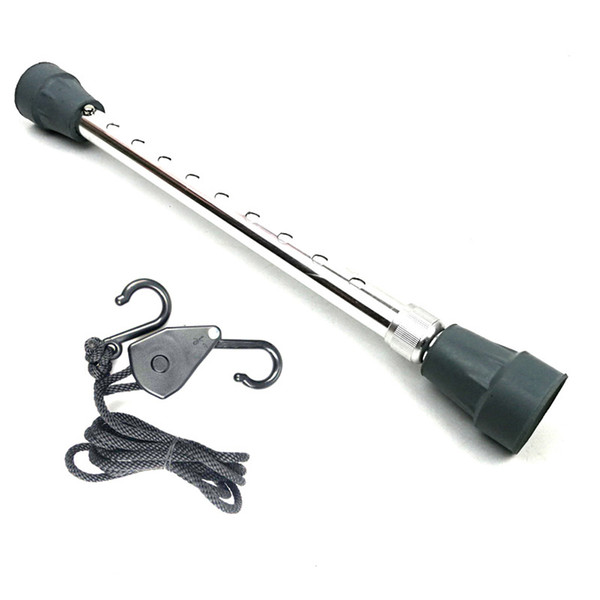 Aluminum Alloy Adjustable Car Front Engine Hood Lift Support Strut Door Prop Rod Repairing Tool with Hook Nylon Rope