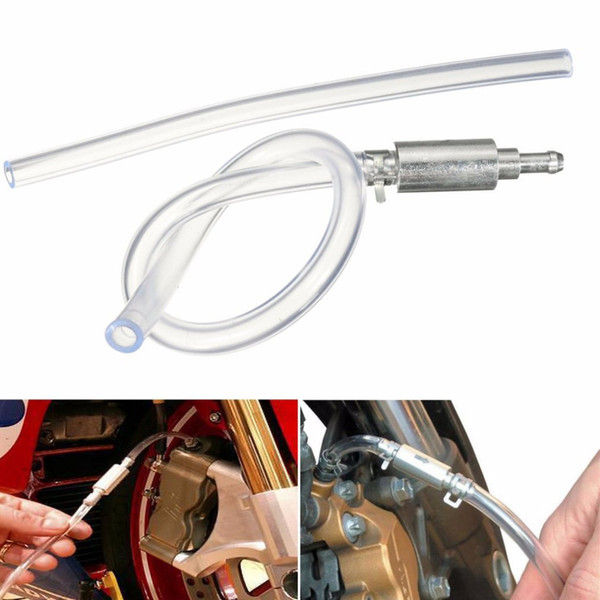 newProfessional Anti-Rust Motorcycle Car Clutch Brake Bleeder Hose One Way Valve Tube Bleeding Tool Set Aluminum