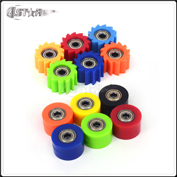 Motorbike M8 Chain Roller Tensioner Pulley Wheel Guide For YAMAHA YZF RMZ KLX CRF Dirt Bike