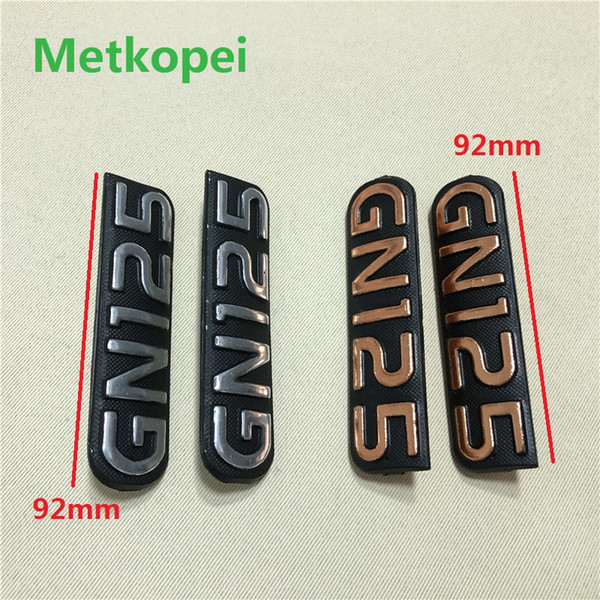 motorcycle GN125 side cover protection board mark mental plate texture sign label for 125cc GN 125 frame panel parts