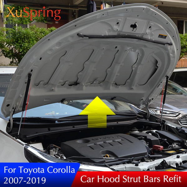 FIT FOR Toyota Corolla 2006-2013 2013-2018 CAR BONNET HOOD LIFT SUPPORT SPRING GAS SHOCK STRUT BAR HYDRAULIC ROD CAR STYLING