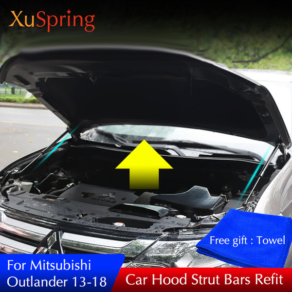 For Mitsubishi Outlander 2013- 2018 Car-styling Refit Bonnet Hood Gas Shock Lift Strut Bars Support Rod