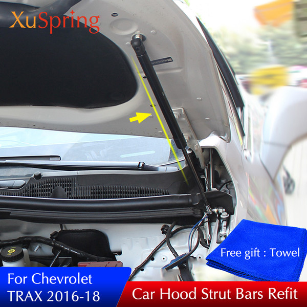 Car Engine Hood Cover Support Lift Rod Gas Spring Shock Hydraulic Rod Strut Bars For 2016 2017 2018 Chevrolet TRAX Car-styling