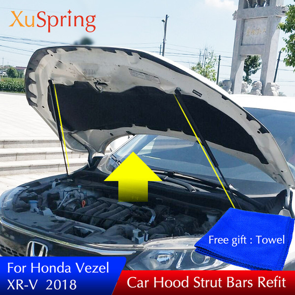 Refit Hood Engine Cover Hydraulic Rod Strut Bars Spring Shock Car Styling For 2013-2019 Honda Vezel XR-V HR-V