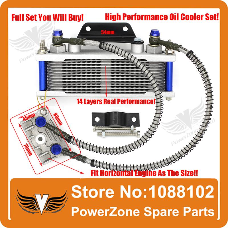 Wholesale-Dirt Monkey Pit Bike ATV Motorcycle Oil Cooler Radiator Cooling Parts Pit Pro IRBIS CRF KAYO 50 to 125cc 140cc Free Shipping