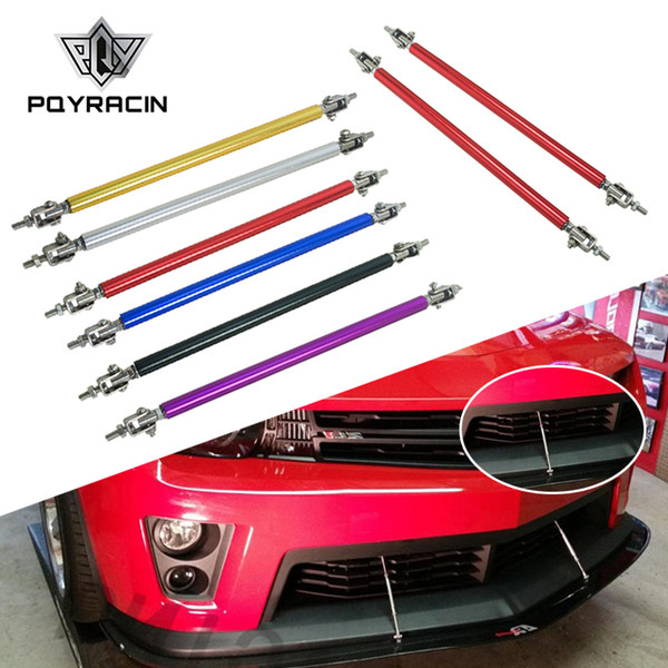 PQY - Universal Adjustable 20CM Front Bumper Lip Splitter Rod Strut Tie Bar Support PQY-QT59