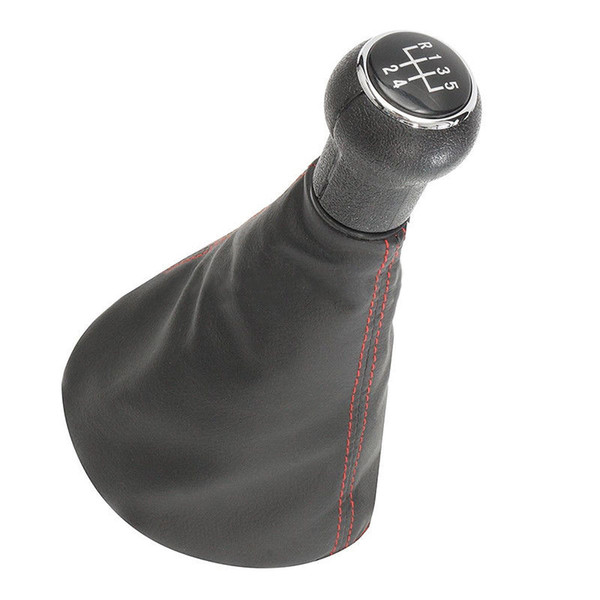 New 5 Speed Manual Gear Shift Knob Gaiter Boot For VW Golf 3 MK3 Vento 1992-1998 Synthetic Leather + Plastic