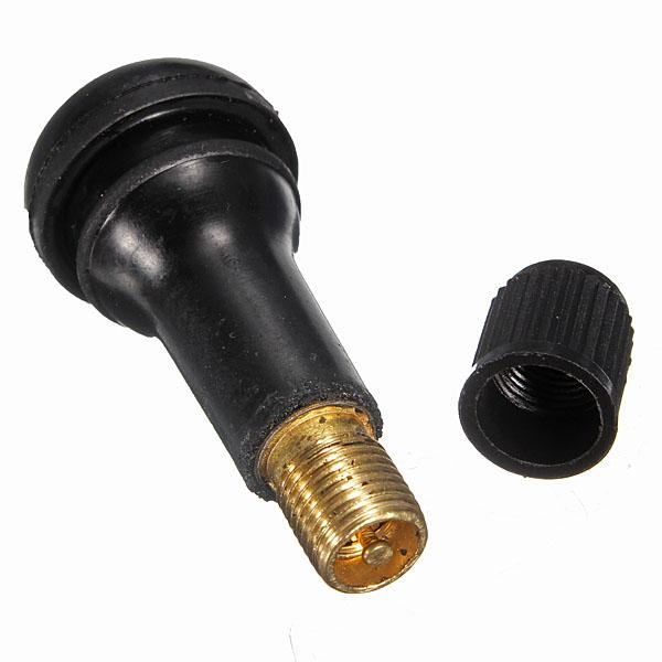 TR 413 Snap-In Tire Valve Stems Short Black Rubber Most Popular valve