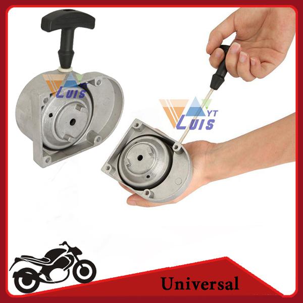 Wholesale-Grey Alloy Motorized Bicycle Pull Starter 49cc 60cc 66cc 70cc 80cc 2 Stroke Engine Pull Start Scooter Motorcycle Mini Quad ATV