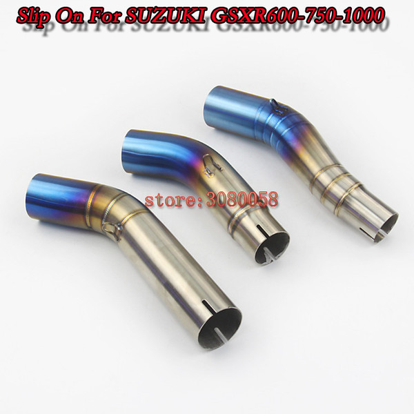 Motorcycle Exhaust Modified Moto Middle Tube Slip On For GSXR1000 GSXR 1000 K5 k6 GSXR650 GSXR650 750 K6 K7 K8 K9