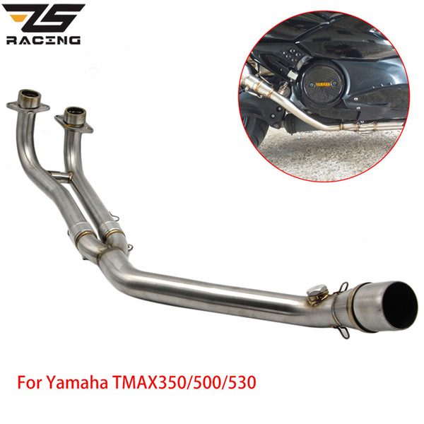 ZS Racing Motorcycle Exhaust Full System Middle Pipe For Yamaha T-MAX Tmax 500 530 T-MAX 500 530 2001-2016