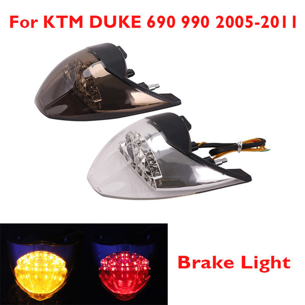 Motorcycle LED Taillight Rear Moto Stop Brake Light Tail Light Turn Signal Indicators for DUKE 690 990 2005-2011