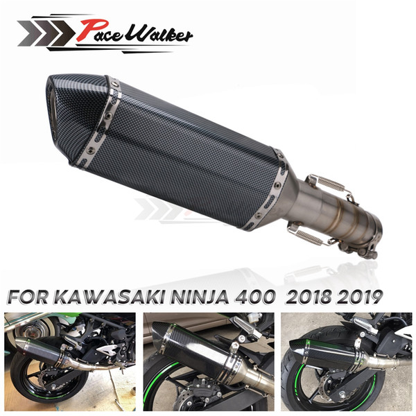 Motorcycle Slip on Exhaust system With Muffler Fit For ninja 400 ninja400 Z400 20222022middle pipe with exhaust