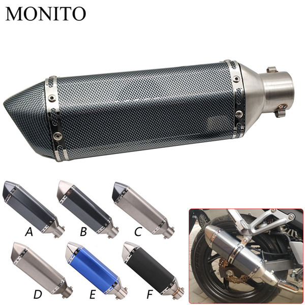 Universal Motorcycle Akrapovic Exhaust Dirt Bike Escape Modified Exhaust For YAMAHA vmax 1200 1700 v max tenere 700 xtz700