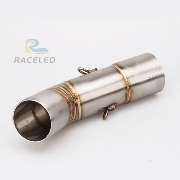 Motorcycle Exhaust Muffler stainless steel Pipe Middle muffler Connector Link Pipe Tube for FZ8 link FZ800 mid fz800n