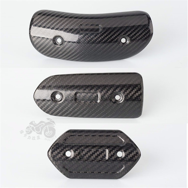 51m Akpovic modified motorcycle exhaust pipe mid section carbon fiber cover anti-hot plate anti-hot cover carbon fiber