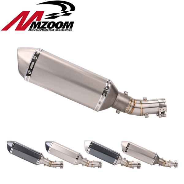 Motorcycle Exhaust Pipe Muffler Escape +A Front middle connect For ER6N ER6F 2012 2013 2014 2015 2016