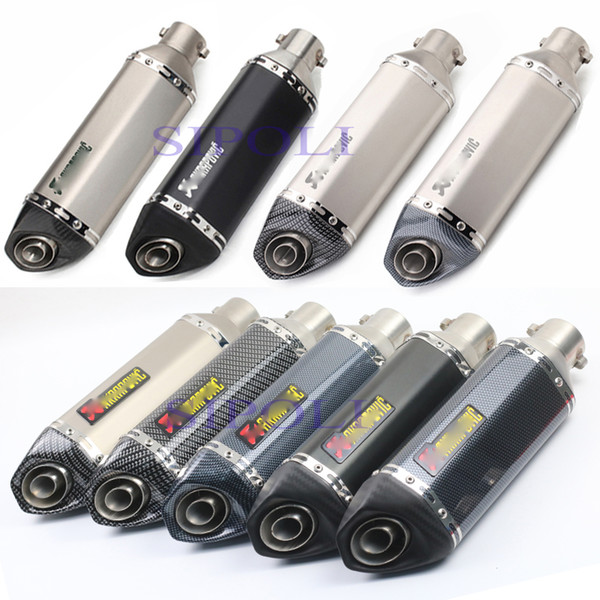 Universal Motorcycle Exhaust Modified Muffler Akrapovic Exhaust Pipe Pit Bike Scooter escape moto For er6n nmax155 R15