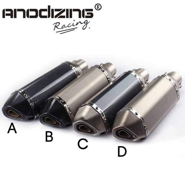 Universal 36-51mm dirt bike akrapovic exhaust Motorcycle escape Modified Scooter Exhaust Muffler For FZ6 CBR250 CB600 MT07