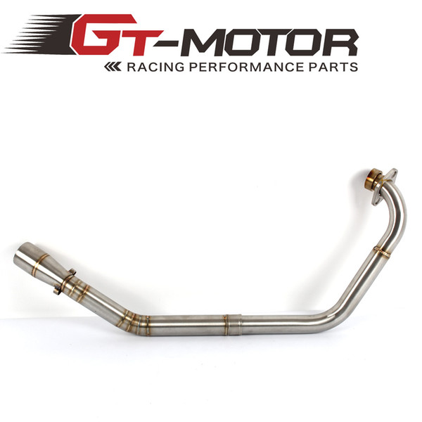 GT Motor - Motorcycle Exhaust middle pipe for YAMAHA YZF R15 MT-15 2008-2022without exhaust Slip-On