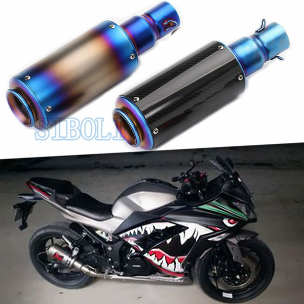 Exhaust Motorcycle Muffler Carbon Fiber Escape With DB killer For CBR1000RR YAMAHA YZF R1 R6 TMAX530 FZ6 AK103