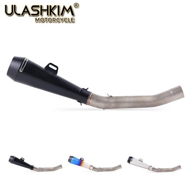 Motorcycle Exhaust Muffler Escape Middle Link Mid Pipe Full System Slip On For Z750 Z 750 With DB Killer