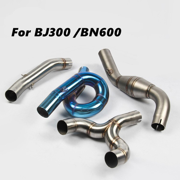 For Benelli 300 Benelli 600 BJ300 BN600 Muffler Exhaust Link Pipe 51mm Motorbike Exhaust Middle Pipe Without