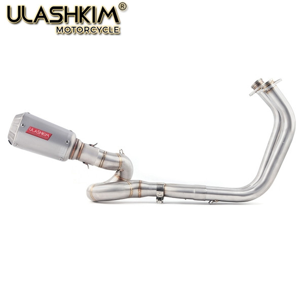 Motorcycle Exhaust Muffler Middle Link Pipe Full System Slip On For NINJA650R ninja650 Z650 20222018