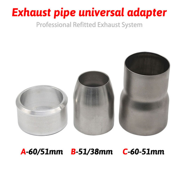 Motorcycle Accessory 60-51mm 51-38mm Motocross Exhaust Adapter Exhaust Pipe Muffler Connector Stainless Steel/ALUMINUM