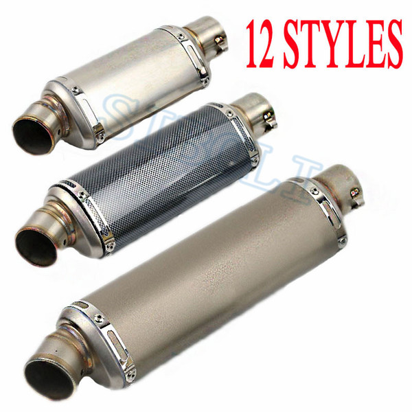 Universal Motorcycle Exhaust Pipe Muffler With DB Killer Dirt Street Bike Scooter Exhaust For YO009