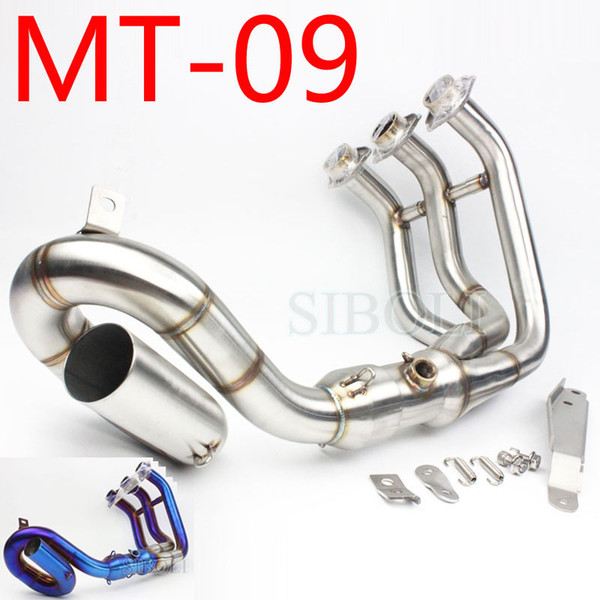 MT09 Motorcycle Exhaust Muffler Modified Scooter Front Pipe Slip-On Muffler Exhaust For YAMAHA MT-09 2014 2015 2016 2022AK078