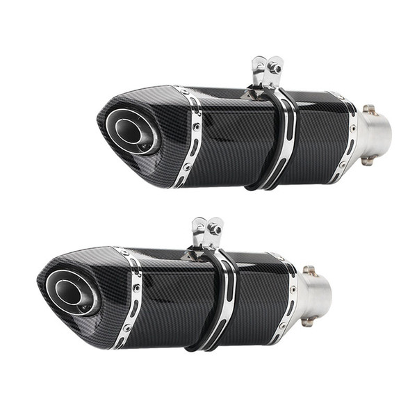 51mm Inlet Motorcycle Exhaust Muffler With DB Killer GP Racing Sport Bike Copy Carbon For ltz 400 crf 230 cb650f cb190r