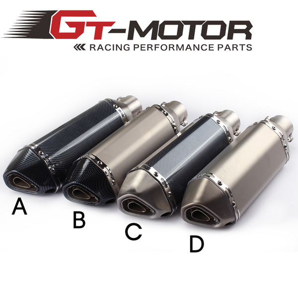 Universal 35-51mm Motorcycle exhaust Modified Scooter Exhaust Muffle GY6 Dirt bike for R1 R6 FZ6 Z1000