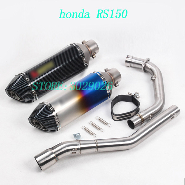 Motorcycle 150R Exhaust Conenct Middle Pipe and Muffler Full System For 150R Slip-On DB killler Direct installation