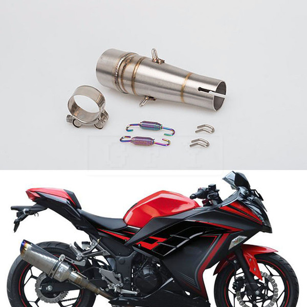 For Ninja 300 Z250 2013 to 2016 Ninja 250R 2013 to 2016 Z300 2015 Motorcycle Exhaust Muffler Escape Link Pipe