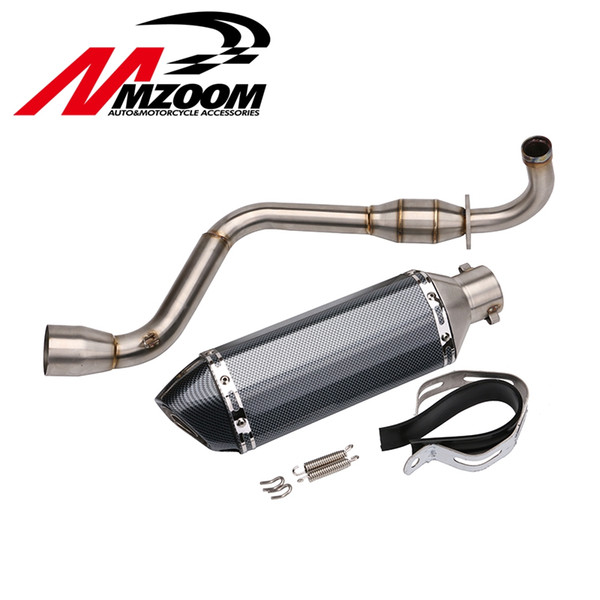 51mm universal Motorcycle Exhaust Escape Moto Muffler Pipe With Removable DB Killer FOR MSX125 MSX 125 2012-2015 AK071