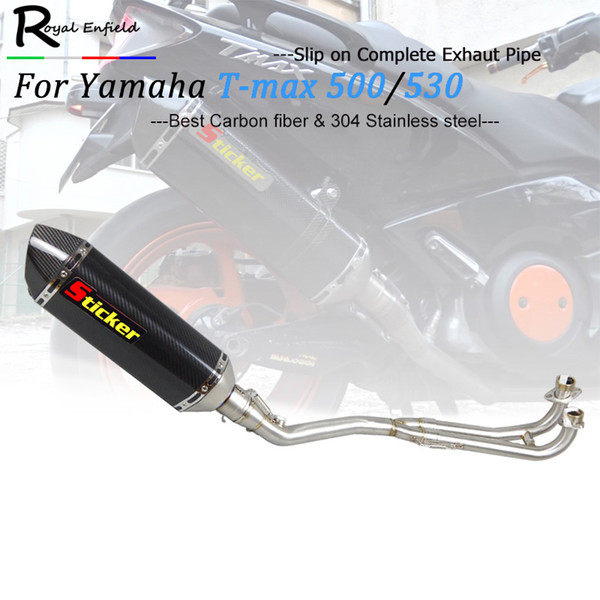 Exhaust Full system FOR Yamaha T-MAX Tmax 500 530 T-MAX 500 530 2001 2002 2003 2004 2005 2006 2007 2008 with exhaust 2001-2016