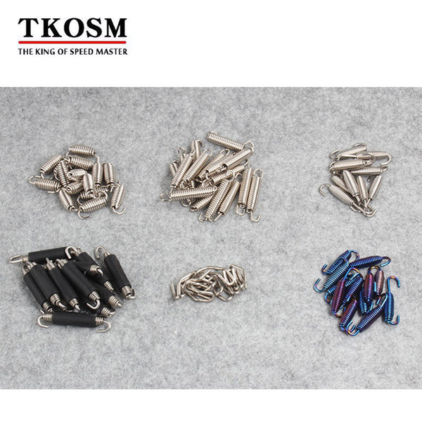 TKOSM Stainless Steel Spring Hook Scooter Motorcycle Exhaust Pipe Muffler Springs Hooks Motorcycle Scooter Accessories