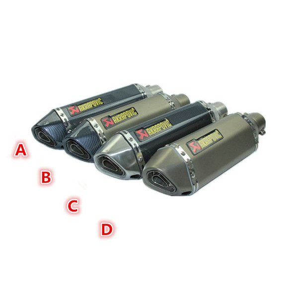 Wholesale-GY6 Motorcycle Scooter Modified Akrapovic yoshimura escape moto exhaust motorcycle Muffler pipe CBR125 250 CB400 CB600 YZF FZ400