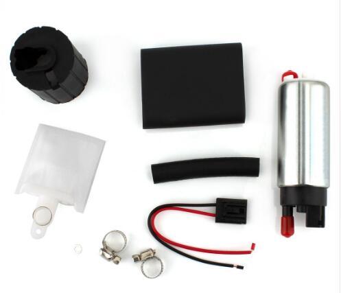 NEW HIGH PRESSURE WALBRO GSS342 FUEL PUMP + UNIVERSAL KIT 255LPH FUEL PUMP FOR EVO NISSAN MIT SUBAUR RACING CAR