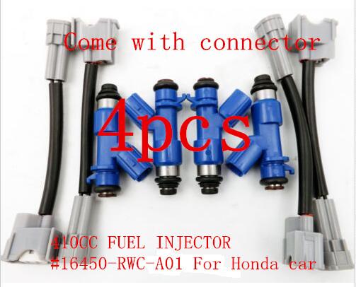 GENUINE 410cc RDX Fuel Injector 16450RWCA01 16450-RWC-A01 for Acura Honda Civic RDX Integra RSX K20 K24 B16 B18