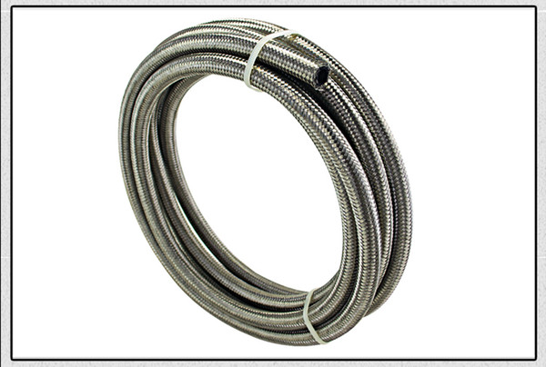 FACTORY SALES 5METERS AN6 6AN AN-6 STAINLESS STEEL BRAIDED FUEL HOSE FITTING OIL FUEL HOSE