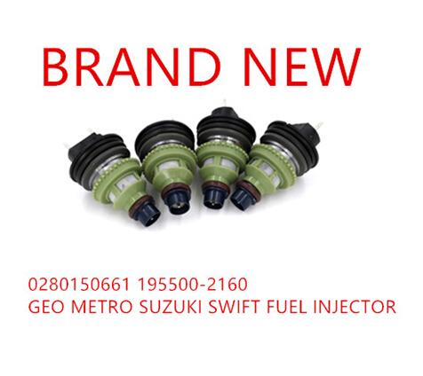 Top quality -new injection fuel injectors nozzle OE195500-2160 0280150661 for Chevy Geo Metro Suzuki Swift