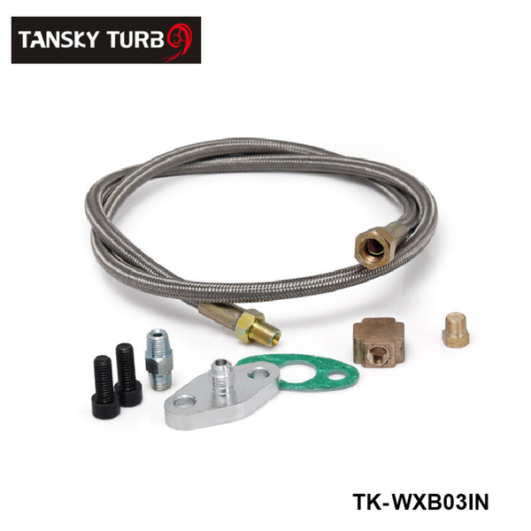 TANSKY - High Quality UNIVERSAL BRAIDED UPRATED T3 TURBO TURBOCHARGER OIL FEED LINE TK-WXB03IN Have In Stock