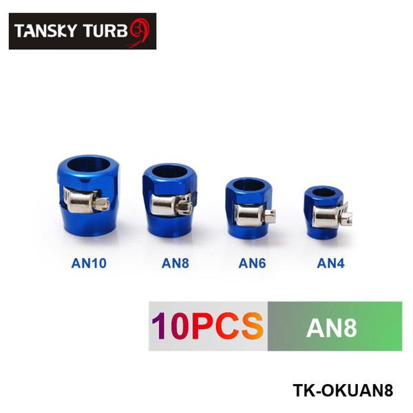 TANSKY - High Quality AN8 Fuel Oil Water Tube Hose Fittings Finisher Clamps 18mm (have in stock) TK-OKUAN8.