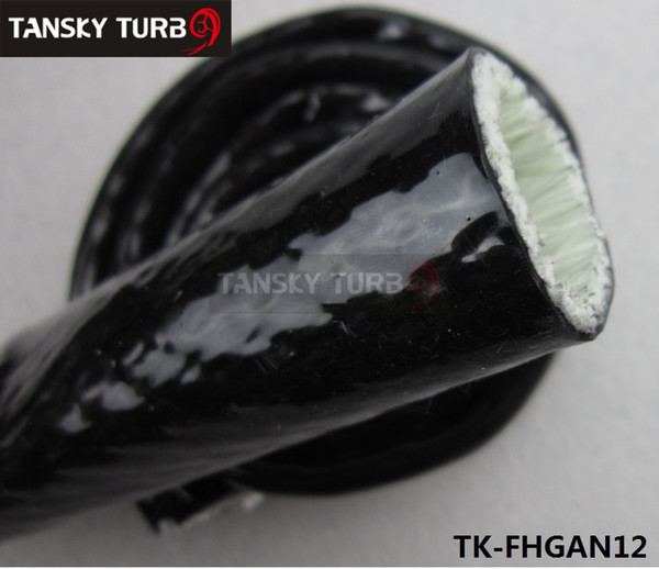 TANSKY-High Temperature Heat AN12 Black Fire Sleeve Fire Braid Flame Shield 3/4X1M ID:19MM TK-FHGAN12