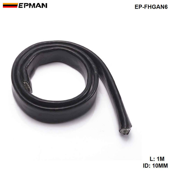 EPMAN High Temperature Heat AN6 Vulcan Fire Sleeve Fire Braid Flame Shield Black 3/8X1M ID:10MM EP-FHGAN6