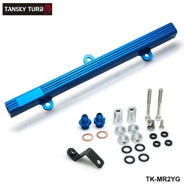 TANSKY -NEW RAIL Performance Aluminum Injection Injector Fuel Rail Kit For Toyota MR2 3S-GTE Blue TK-MR2YG