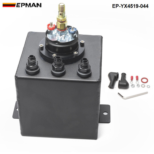 EPMAN Universal 2L Aluminium Oil Catch Tank/Fuel Cell/Fuel Tank/Fuel Can with 044 Fuel Pump EP-YX4519-044